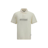Palm Angels Beige Cotton Polo Shirt