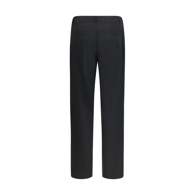 LAMINAR Black Polyester Pants for Men