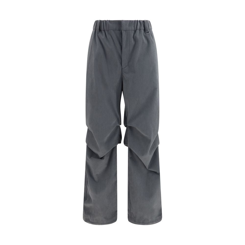 LAMINAR Gray Polyester Casual Pants