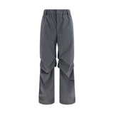 LAMINAR Gray Polyester Casual Pants