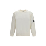 C.P. Company White Wool Oves Aries Sweatshirt