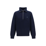 Prada Blue Wool Oves Aries Polo Shirt