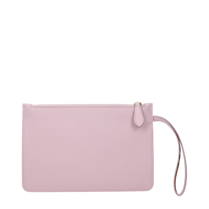 Burberry Pink Leather Clutch Bag - Elegant and Stylish