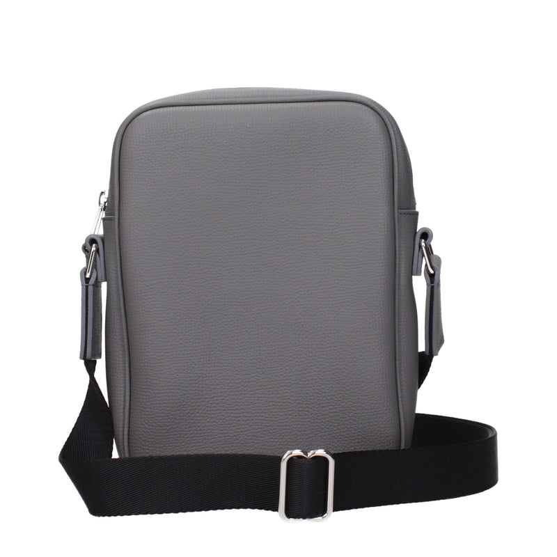 Sac en Cuir Gris Burberry pour Homme - Bandoulière