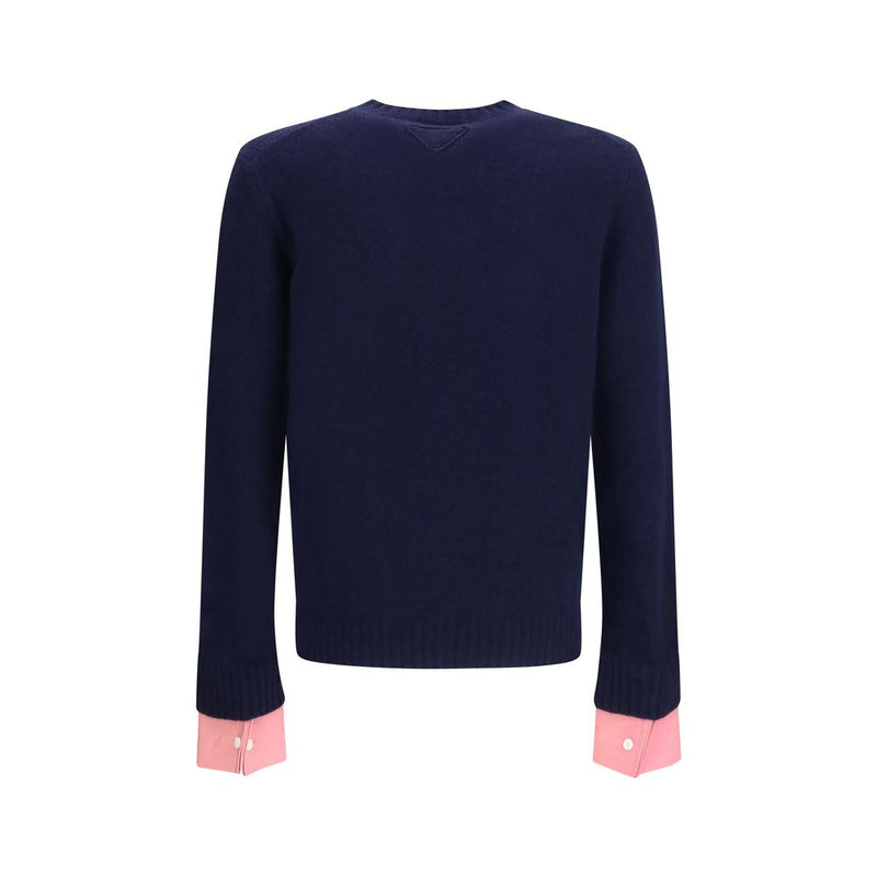 Prada Blue Wool Oves Aries Sweatshirt for Men
