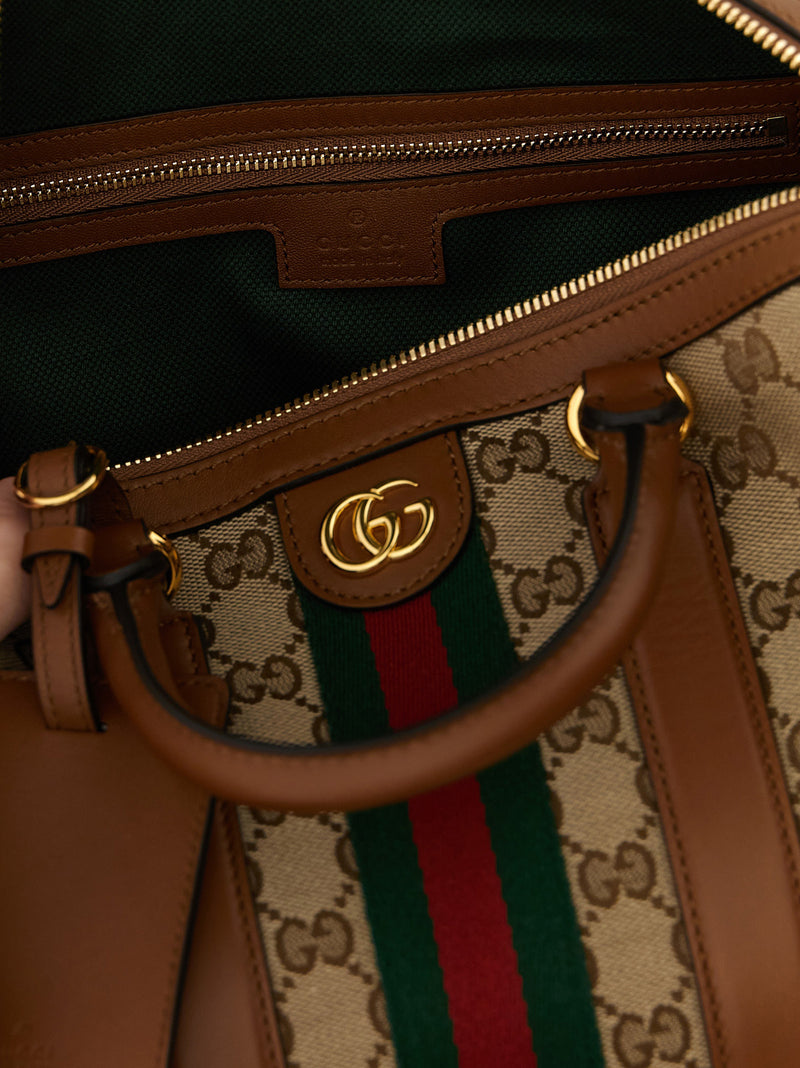 Gucci Ophidia Beige Handbag - Luxury GG Fabric & Leather