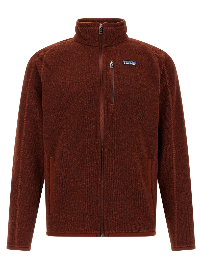 PATAGONIA Better Sweater Red Polyester Full-Length Jacket