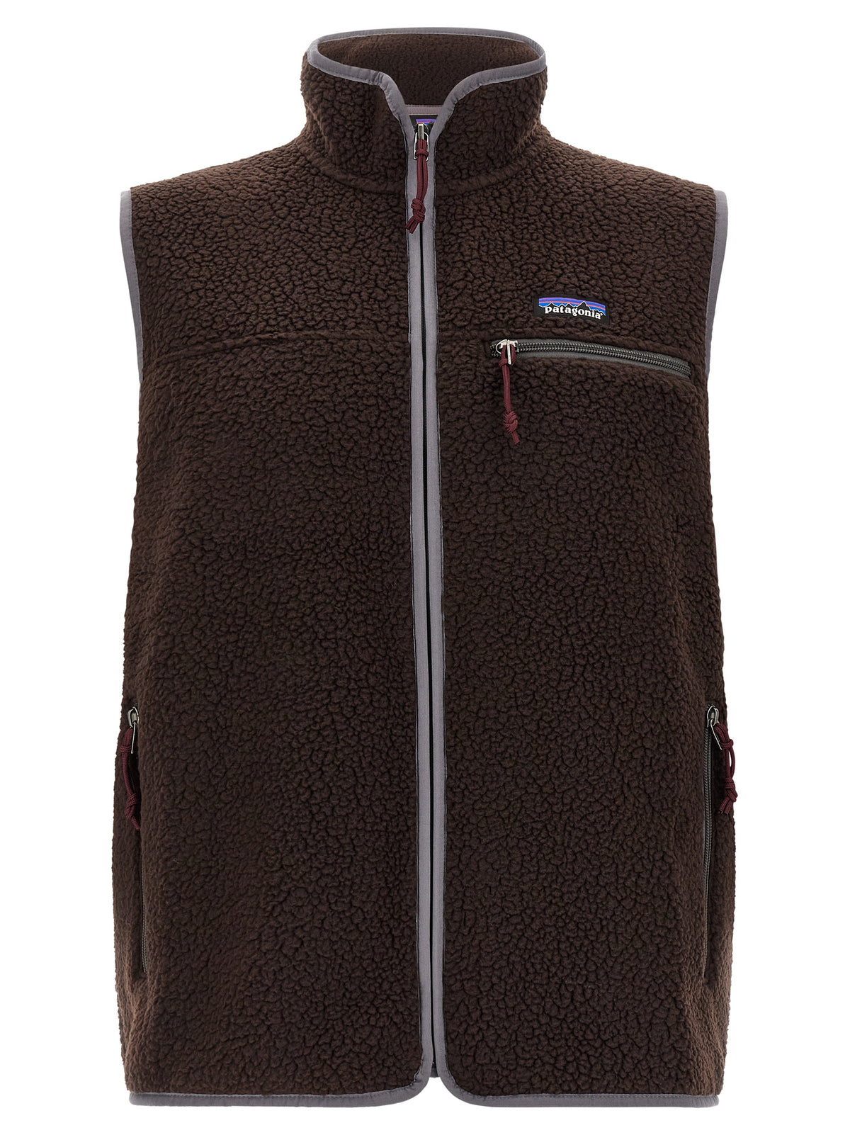 PATAGONIA Brown Polyester Sleeveless Jacket