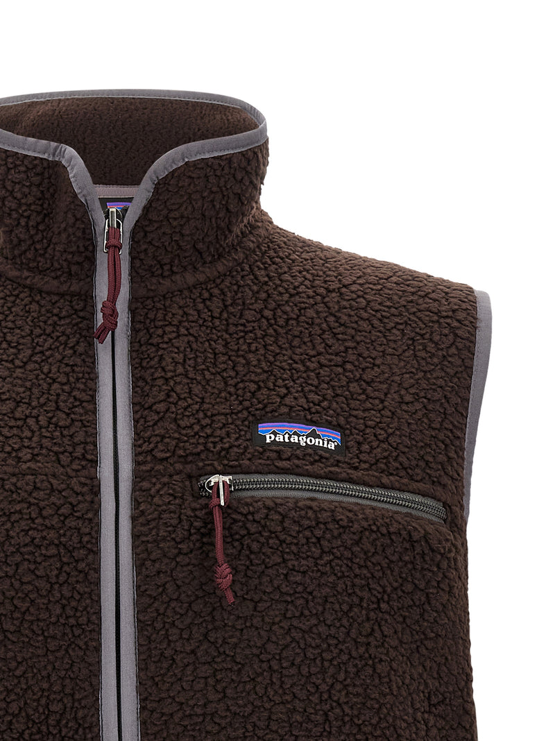 PATAGONIA Retro Brown Polyester Sleeveless Jacket