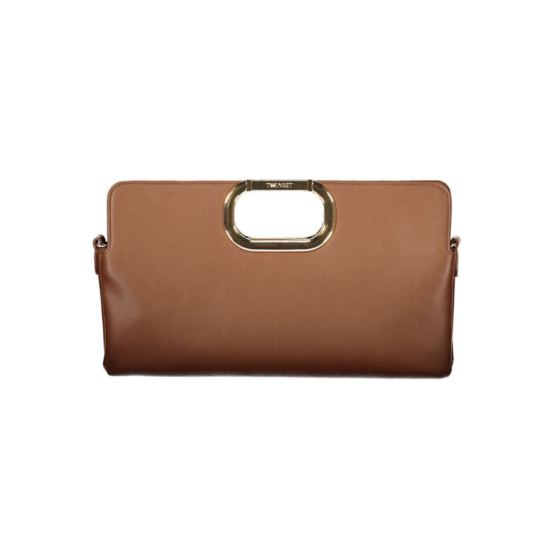 Sac à main en polyéthylène marron Twinset
