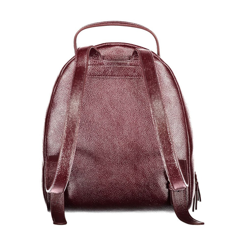 Sac à dos en polyéthylène rouge Twinset