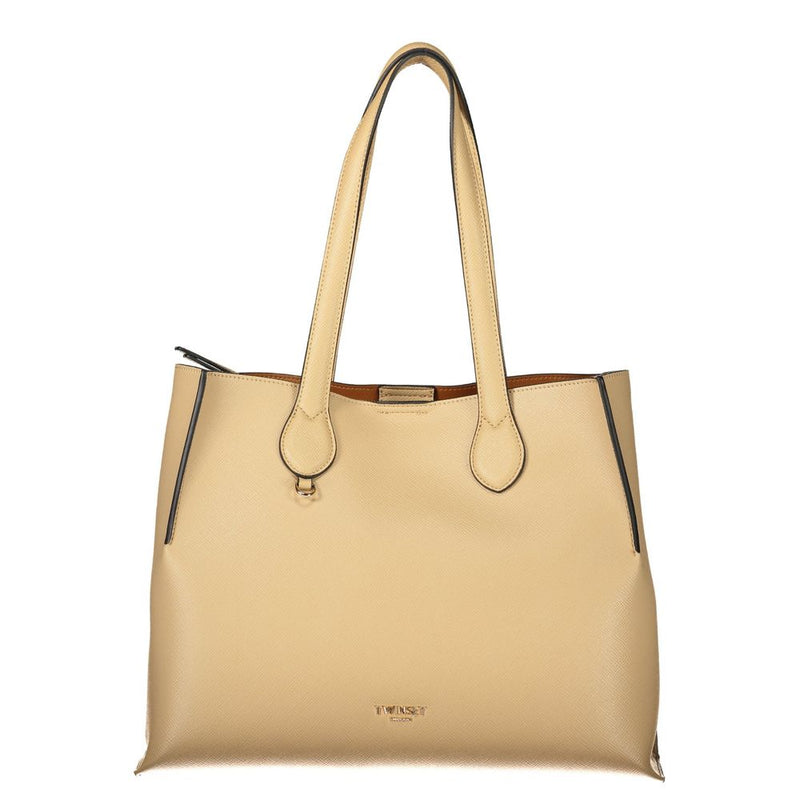 Twinset Beige Polyethylene Handbag - Stylish and Versatile