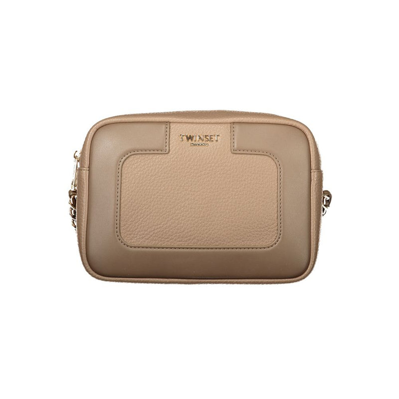 Sac à main en polyéthylène marron Twinset