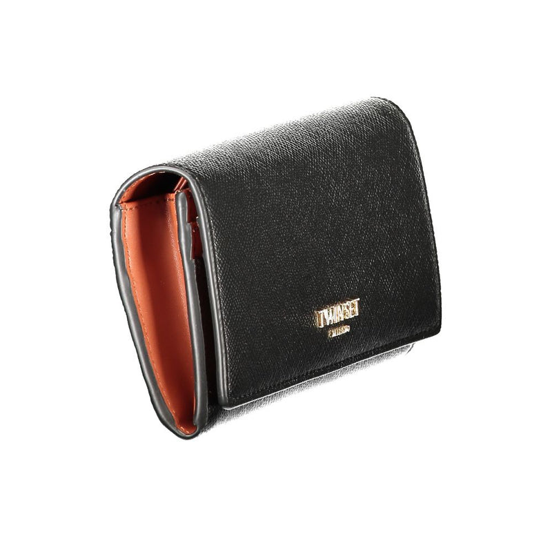 Twinset Black Polyethylene Wallet - Stylish & Functional