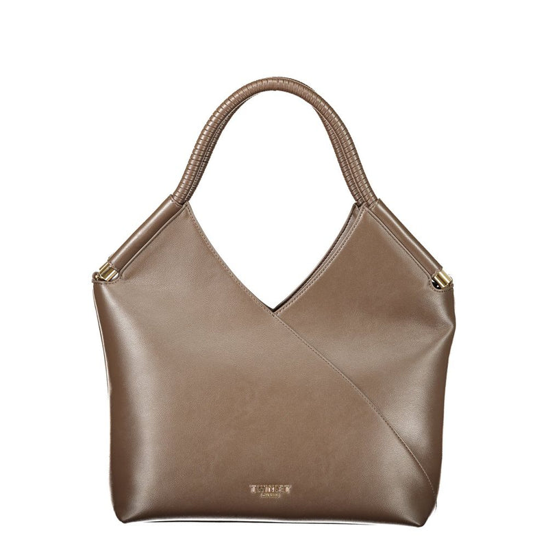Sac à main en polyéthylène marron Twinset