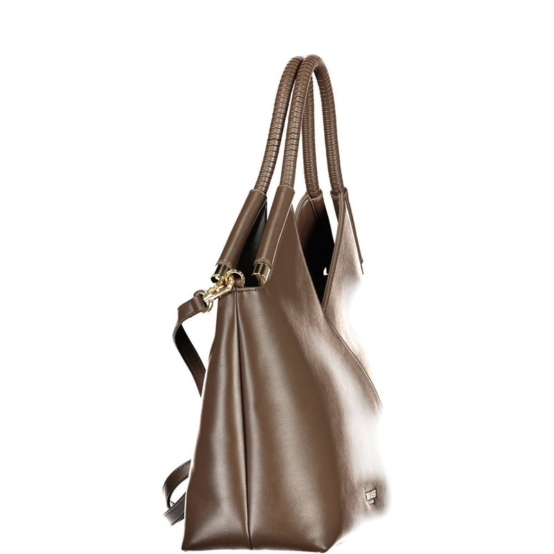 Sac à main en polyéthylène marron Twinset