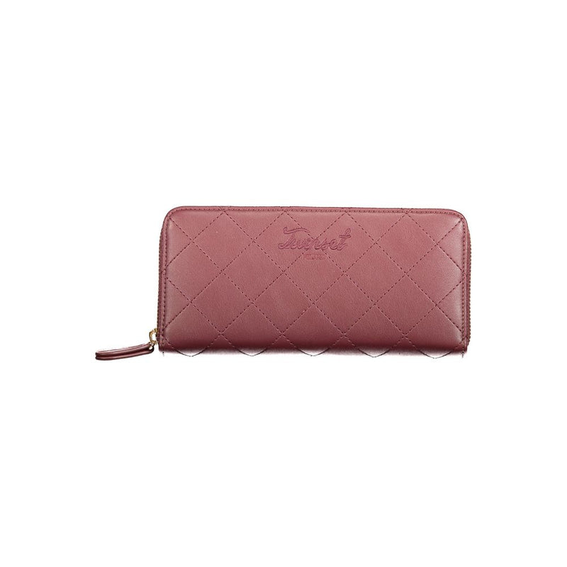 Twinset Red Polyethylene Zip Around Wallet