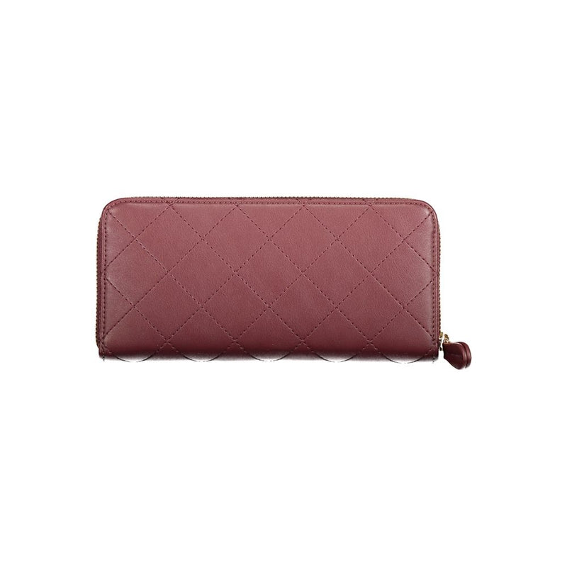 Twinset Red Polyethylene Zip Around Wallet