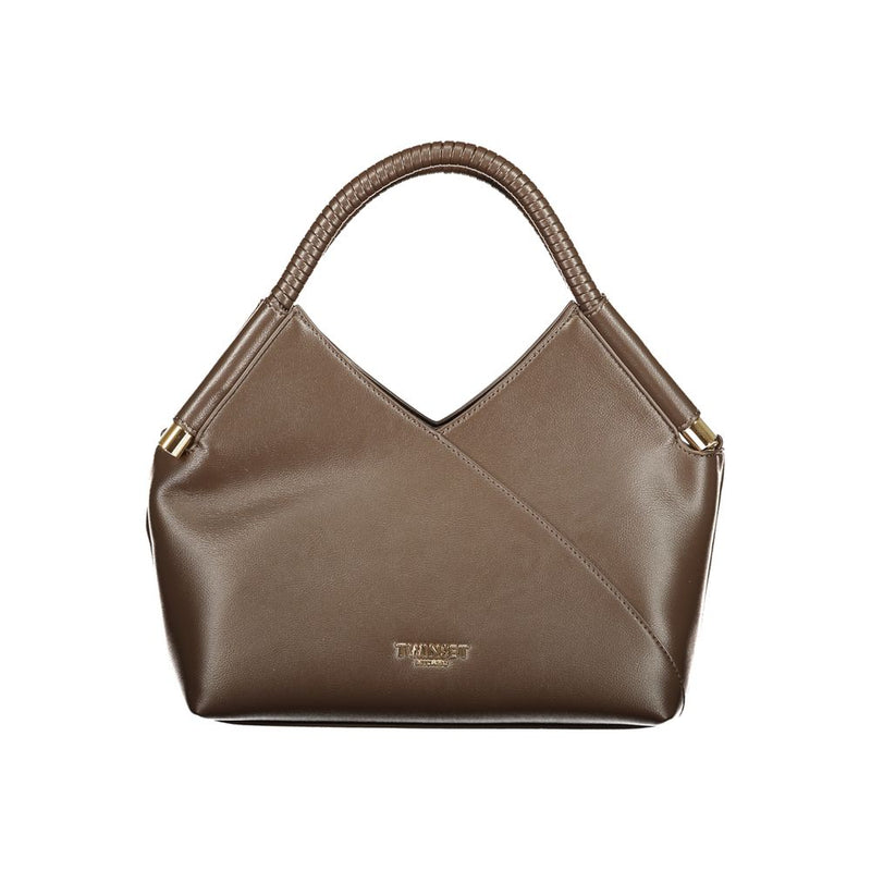 Sac à main en polyéthylène marron Twinset