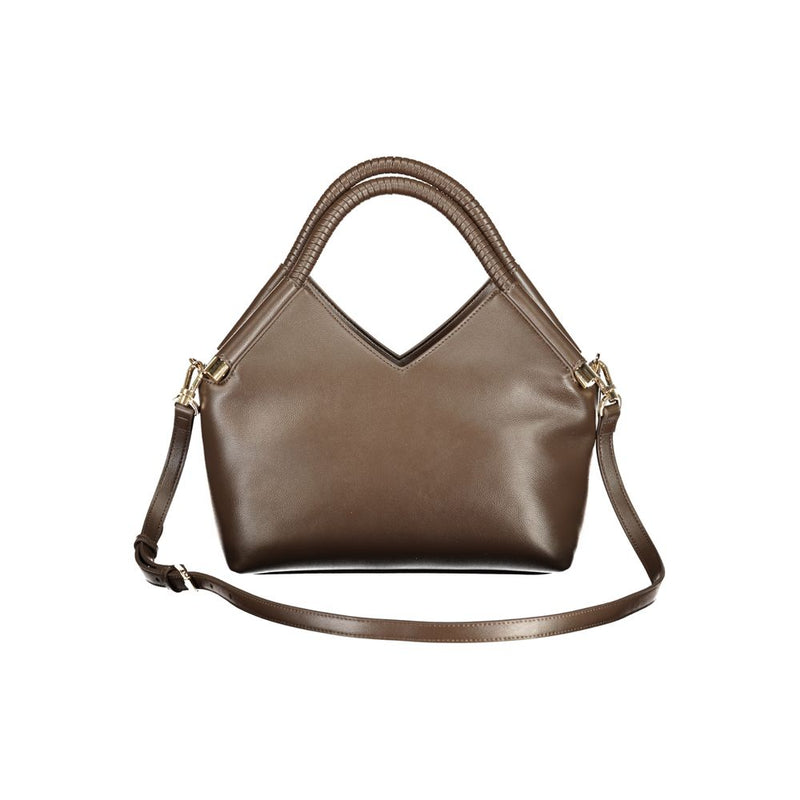 Sac à main en polyéthylène marron Twinset