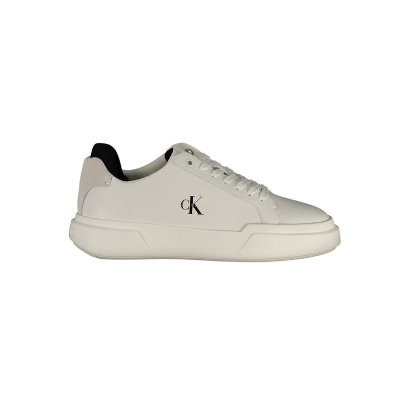 Calvin Klein White Polyester Athletic Sneakers for Women