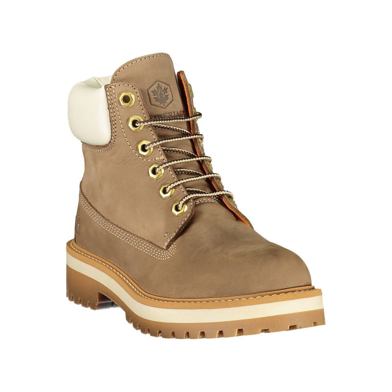 Lumberjack Beige Polyester Ankle Boots for Women