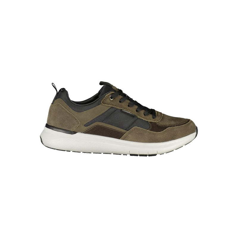 Lumberjack Green Polyester Athletic Sneakers for Men