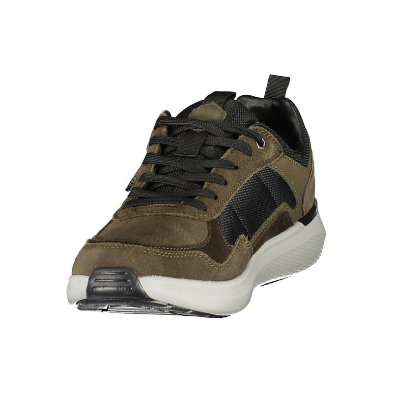 Lumberjack Green Polyester Athletic Sneakers for Men