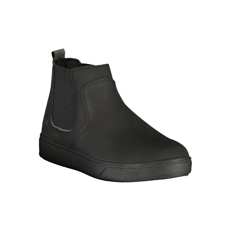 Lumberjack Black Polyester Ankle Boots for Men