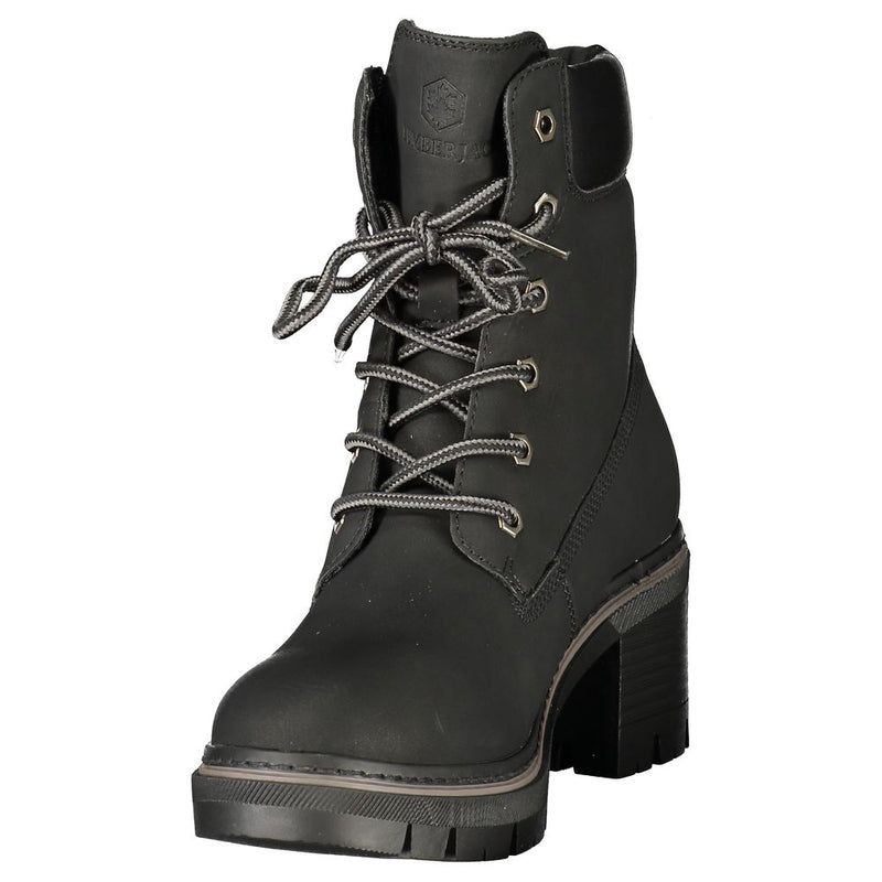 Lumberjack Black Polyester Ankle Boots for Women