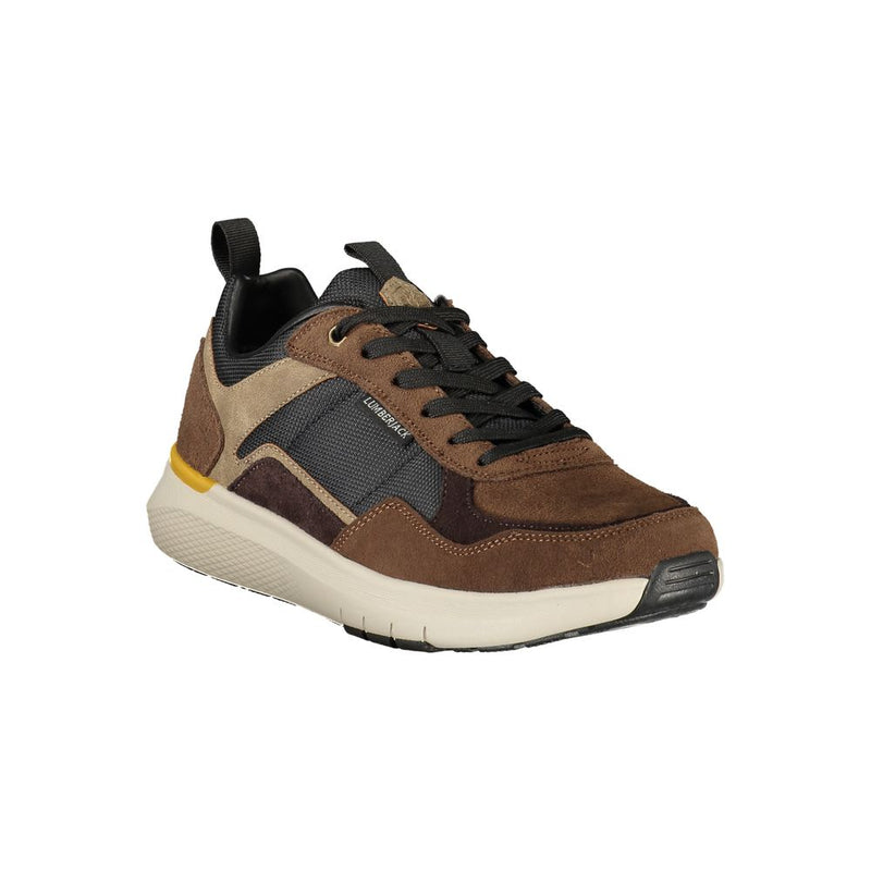 Lumberjack Brown Polyester Athletic Sneakers for Men