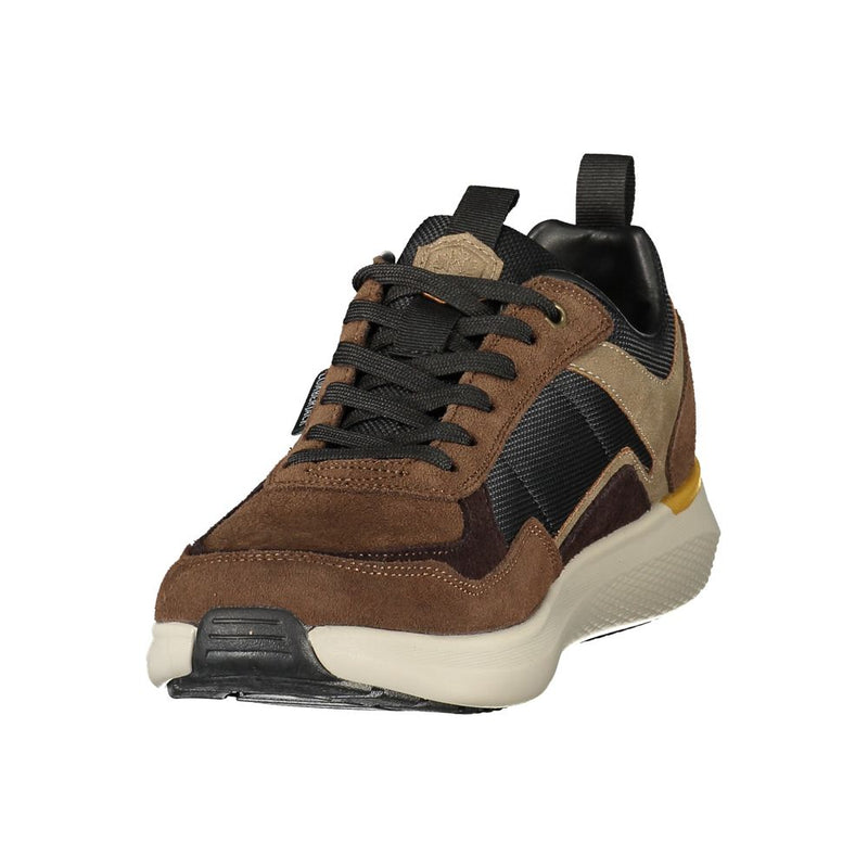 Lumberjack Brown Polyester Athletic Sneakers for Men
