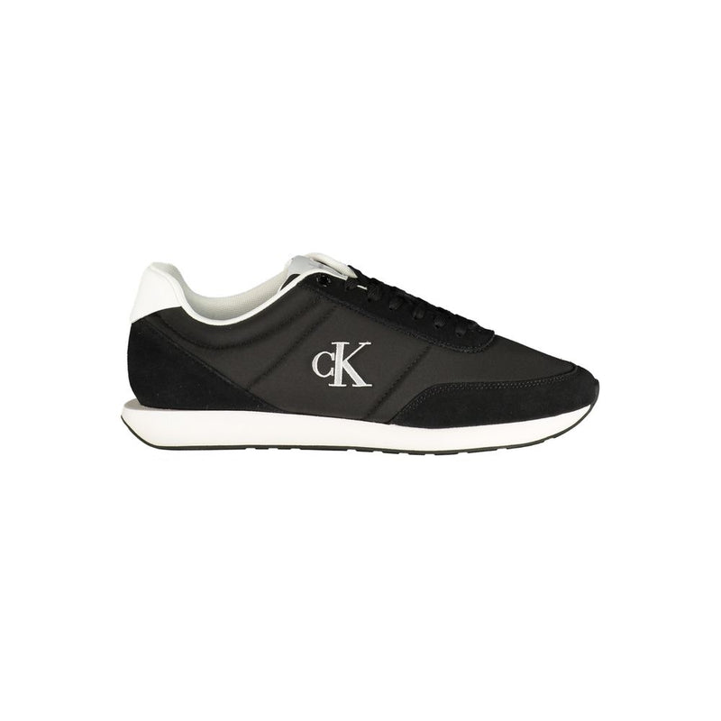 Calvin Klein Black Polyester Athletic Sneakers for Men