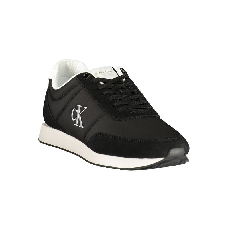 Calvin Klein Black Polyester Athletic Sneakers for Men