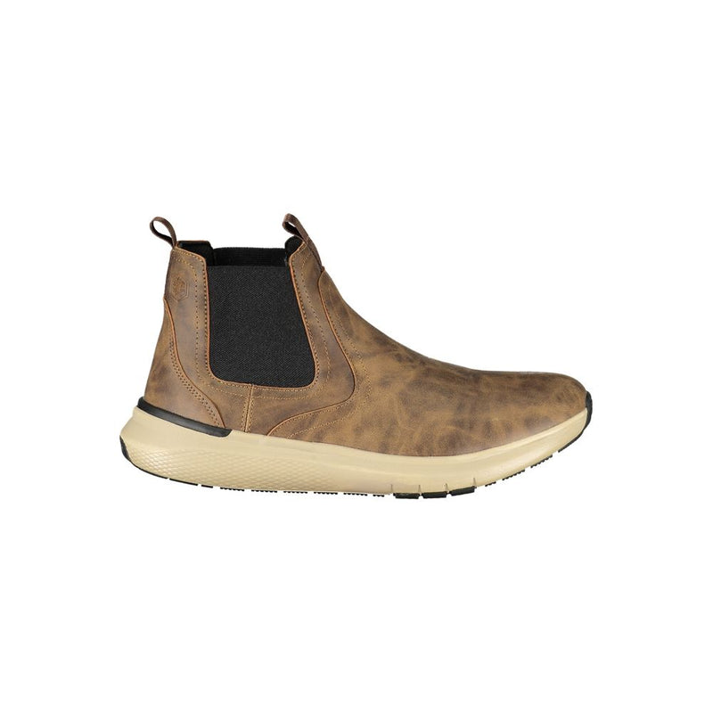 Lumberjack Brown Polyester Ankle Boots for Men