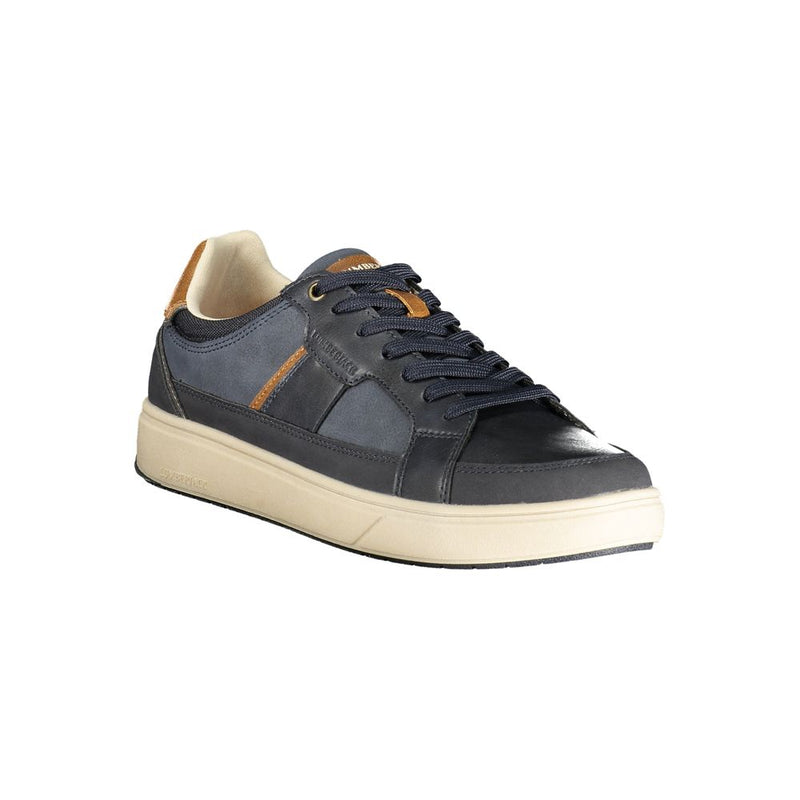Lumberjack Blue Polyester Athletic Sneakers for Men