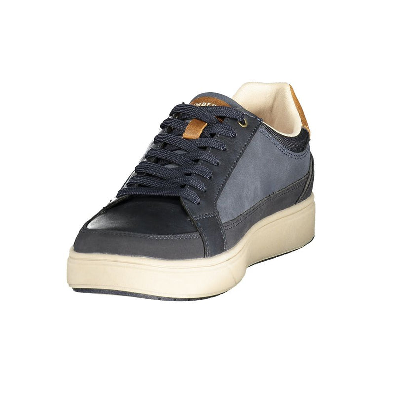 Lumberjack Blue Polyester Athletic Sneakers for Men
