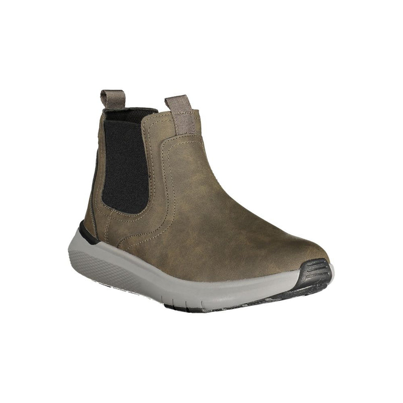 Lumberjack Green Polyester Ankle Boots for Men