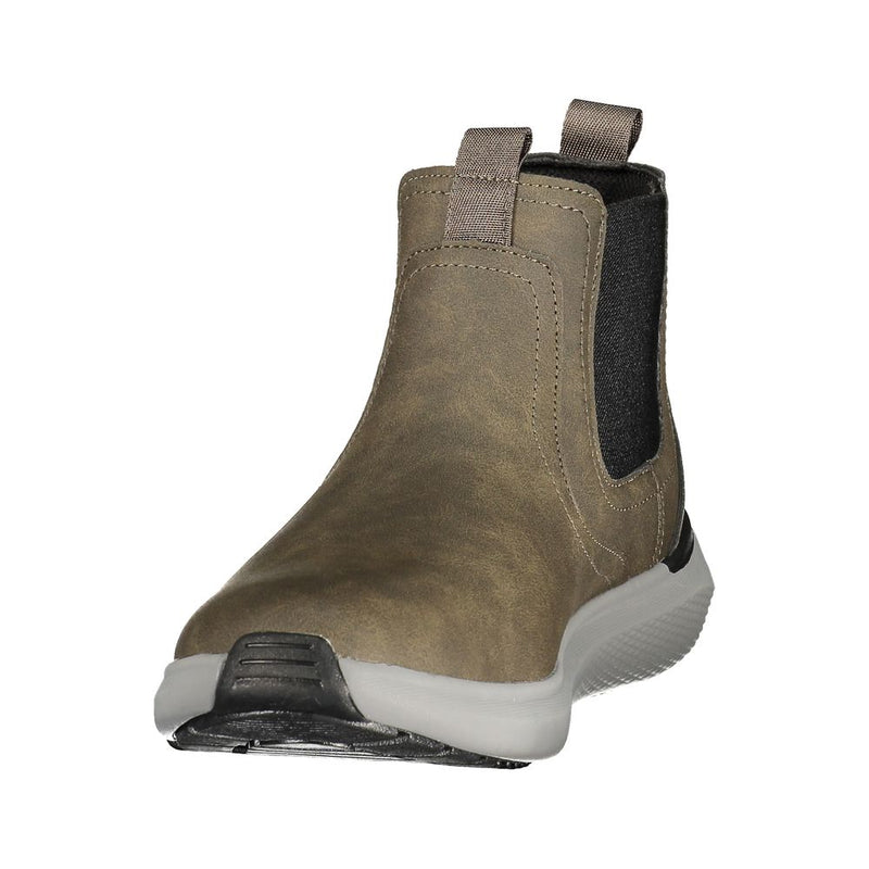 Lumberjack Green Polyester Ankle Boots for Men