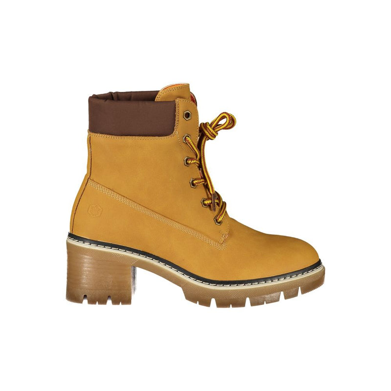 Lumberjack Yellow Polyester Ankle Boots for Women