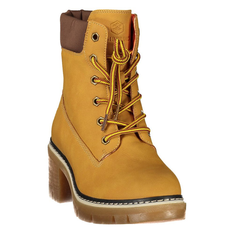 Lumberjack Yellow Polyester Ankle Boots for Women