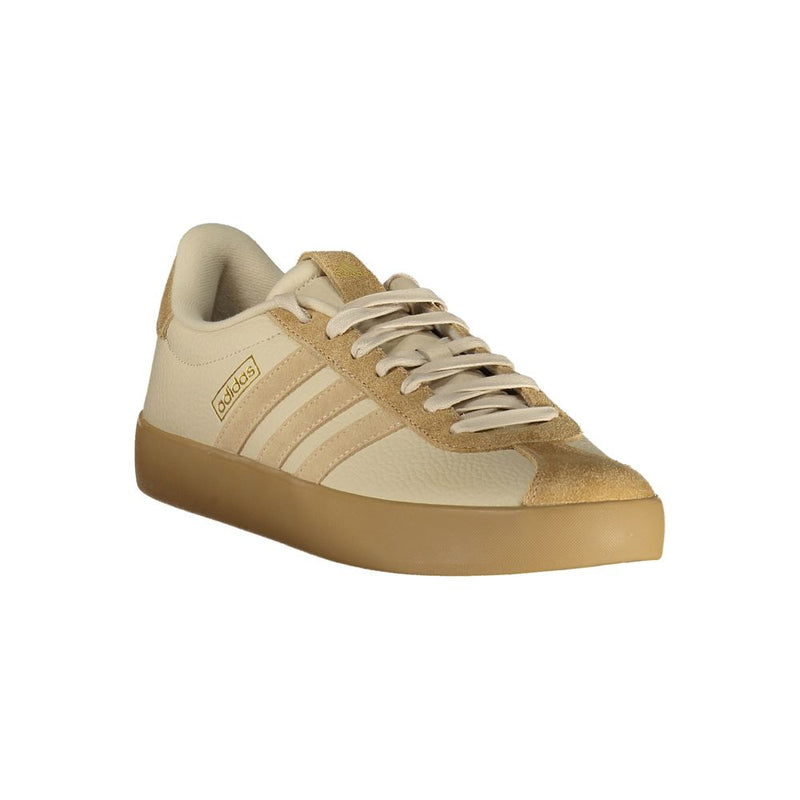 Adidas VL Court 3.0 Beige Athletic Sneakers for Men