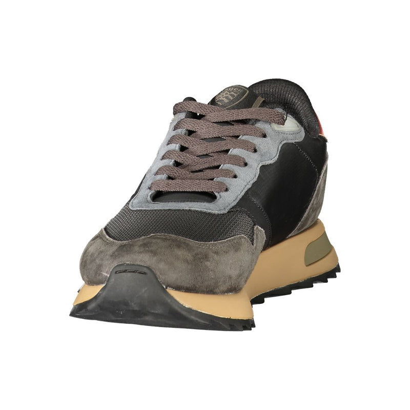 Blauer Black Polyester Athletic Sneakers for Men