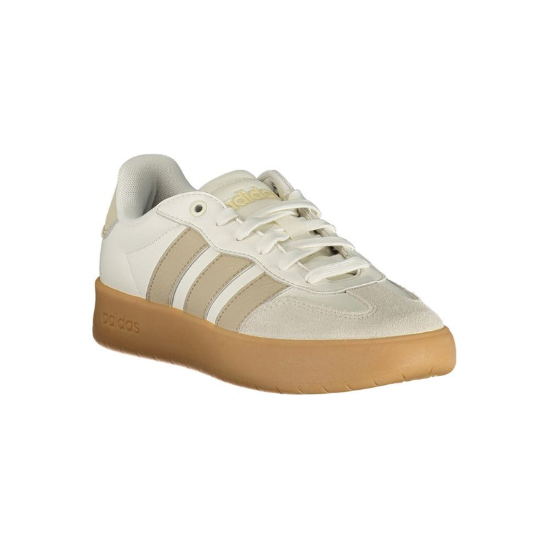 Adidas White Polyester Athletic Sneakers for Women