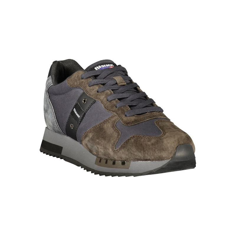 Blauer Gray Polyester Athletic Sneakers for Men