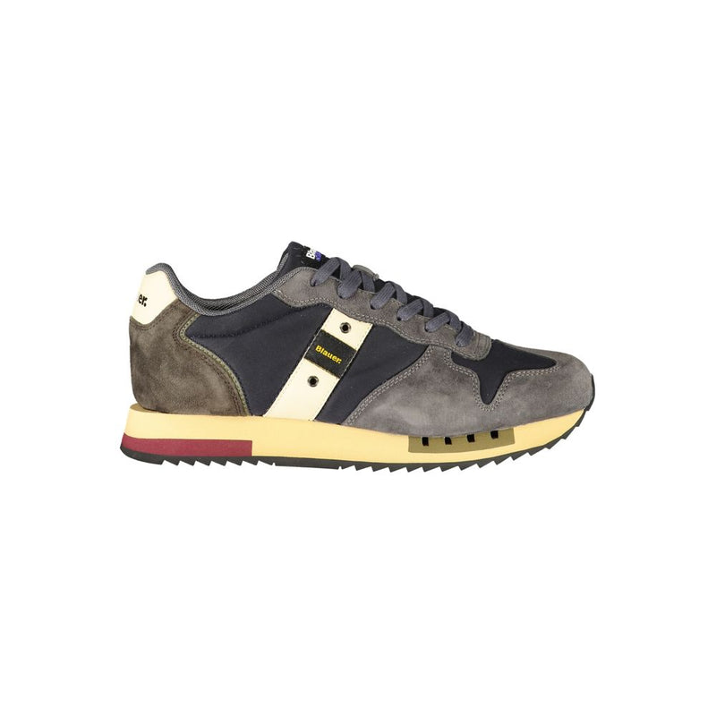 Blauer Blue Polyester Athletic Sneakers for Men