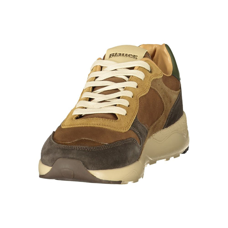 Blauer Brown Polyester Athletic Sneakers for Men