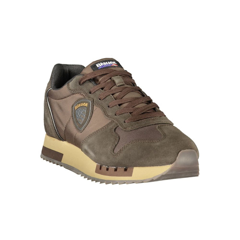 Blauer Brown Polyester Athletic Sneakers for Men