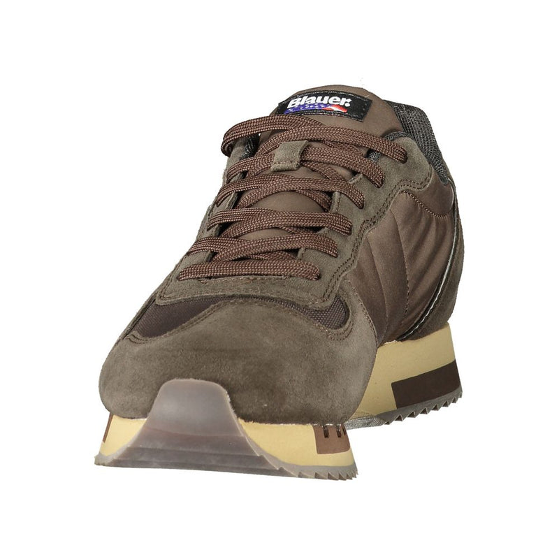 Blauer Brown Polyester Athletic Sneakers for Men