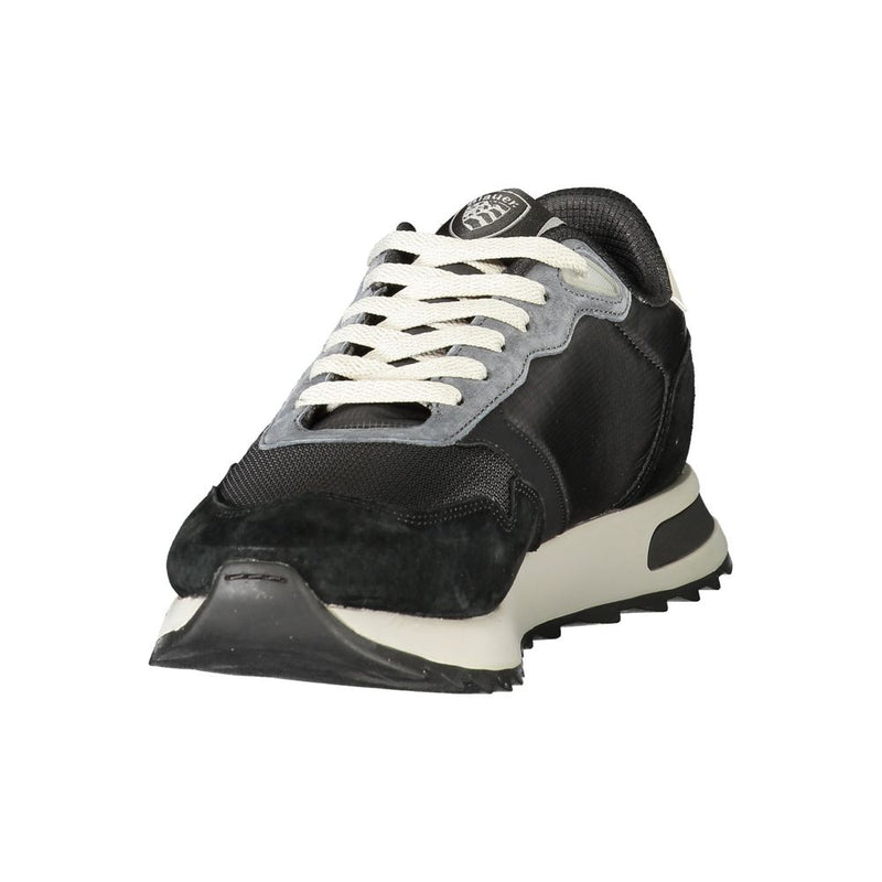 Blauer Black Polyester Athletic Sneakers for Men